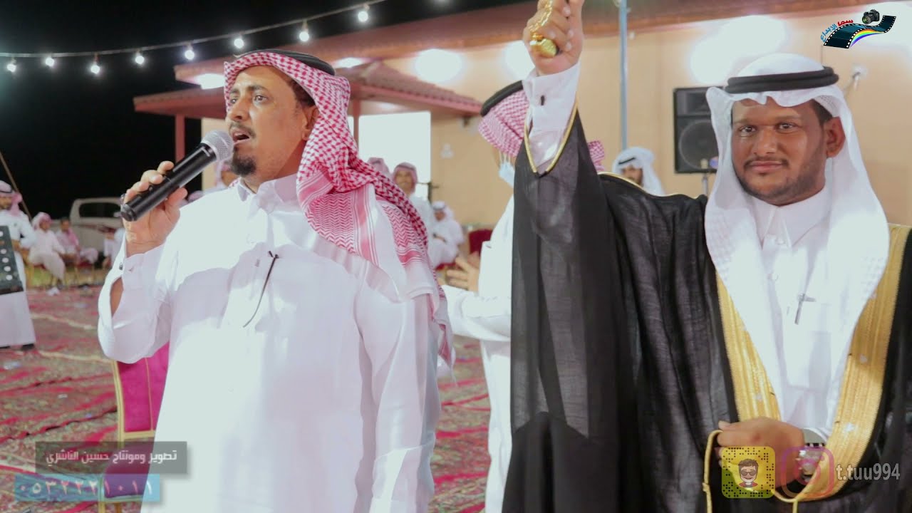 حسين بن صمان ( تقول عندي جرس بابا ) حفل زواج العريس الربعي بن محمد العمري