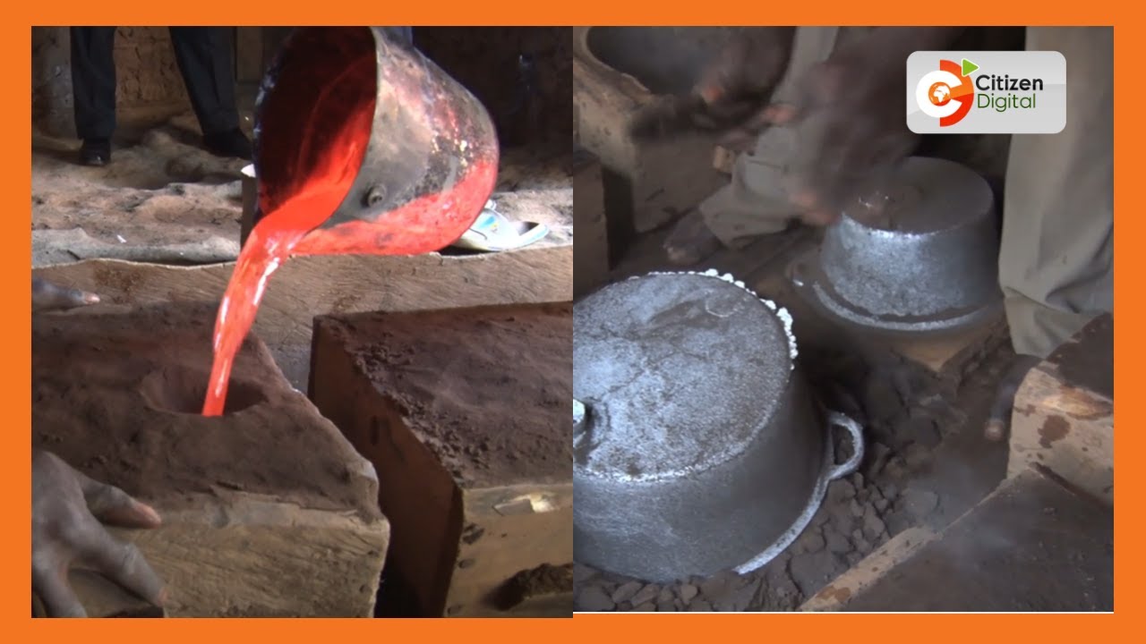 Meet Kakamega foundry man making a living from smelting scrap metal