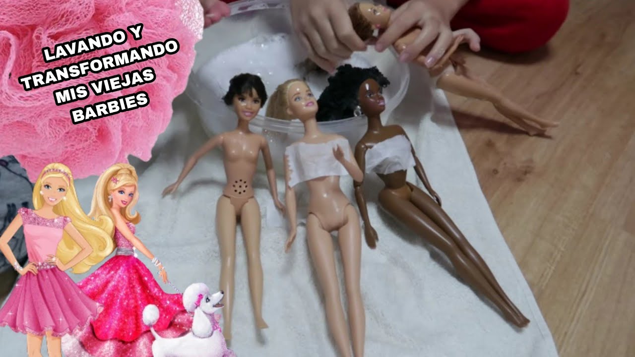 Transformando mis viejas Barbie en Barbies súper bonitas