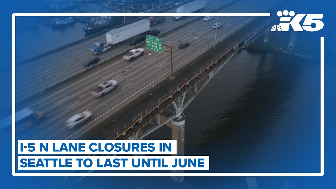 I-5 N lane closures in Seattle will last until June