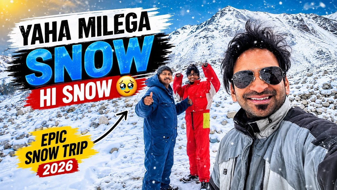 Snow ke maje lene hai a jao yha😍🤣Ye kuch alag Tha Yr || Umesh Pathak vlog 