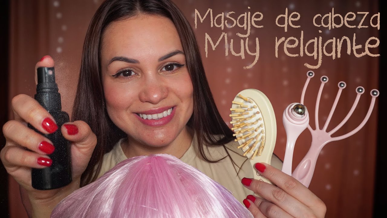 ASMR Mimos para tu Cabello 🌿 Masaje de Cabeza, Cepillo y Vapor