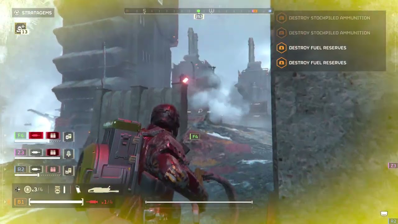 HELLDIVERS 2 PS5/Belt-Fed Grenade Launcher/ Hellbomb VS CYBERSTAN [ SHD10] 