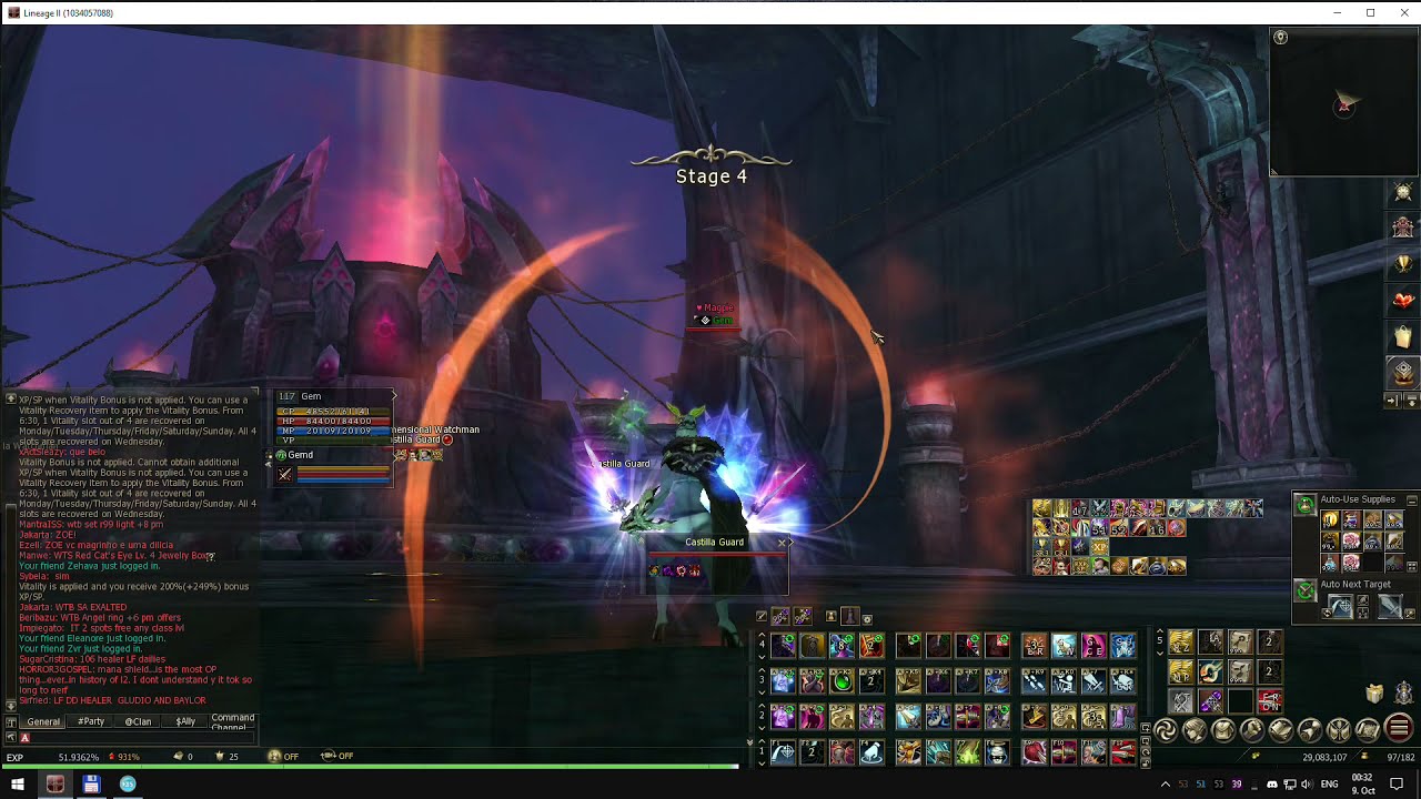 Casual Castilla 120 Solo, 117 Othell, Lineage 2 NA, Chronos