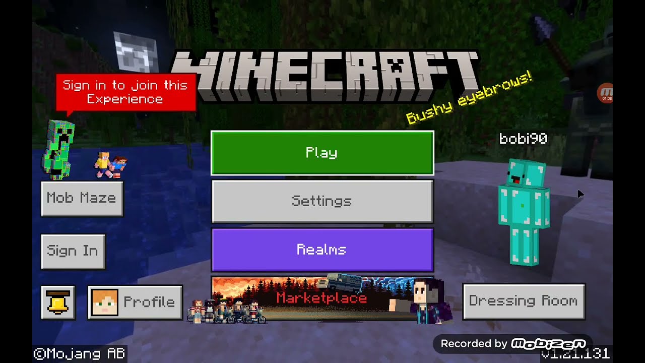 playing minecraft on my computer :)