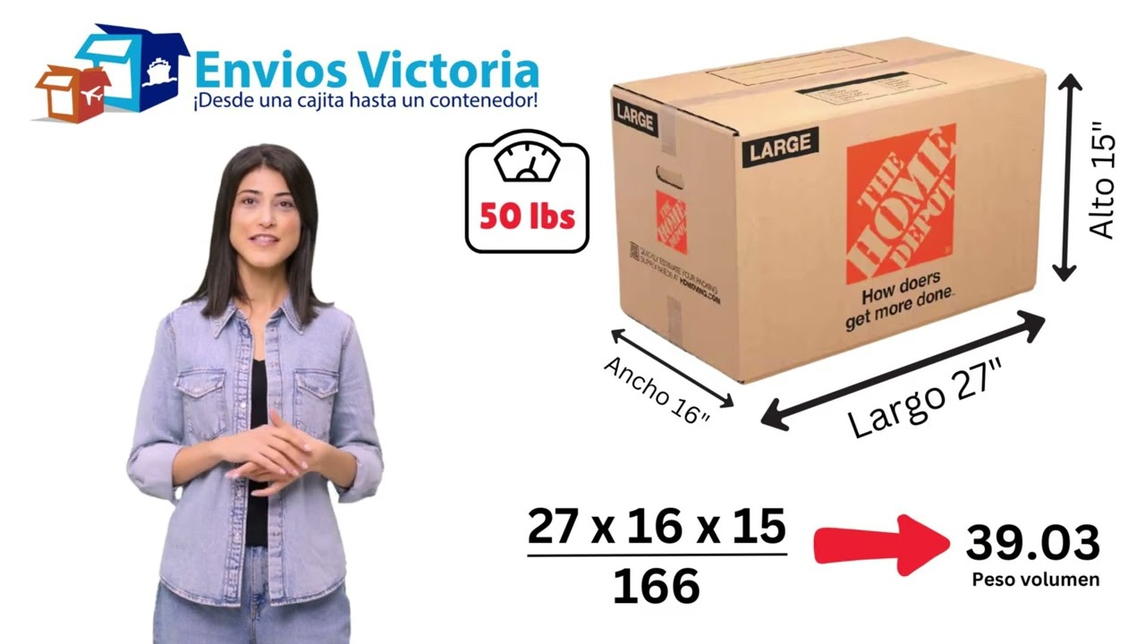 COMO CALCULAR EL PESO VOLUMETRICO DE UNA CAJA