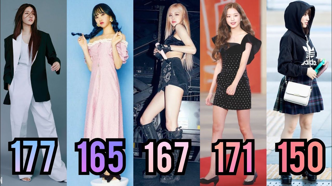 THE TALLEST AND SHORTEST MEMBER IN EACH KPOP GIRL GROUP (UPDATE)