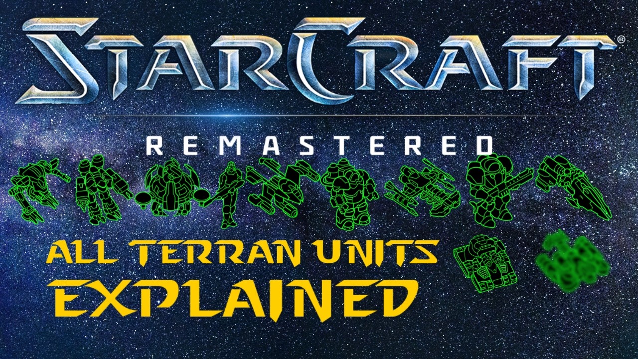 Starcraft Remastered - All Terran Units Explained