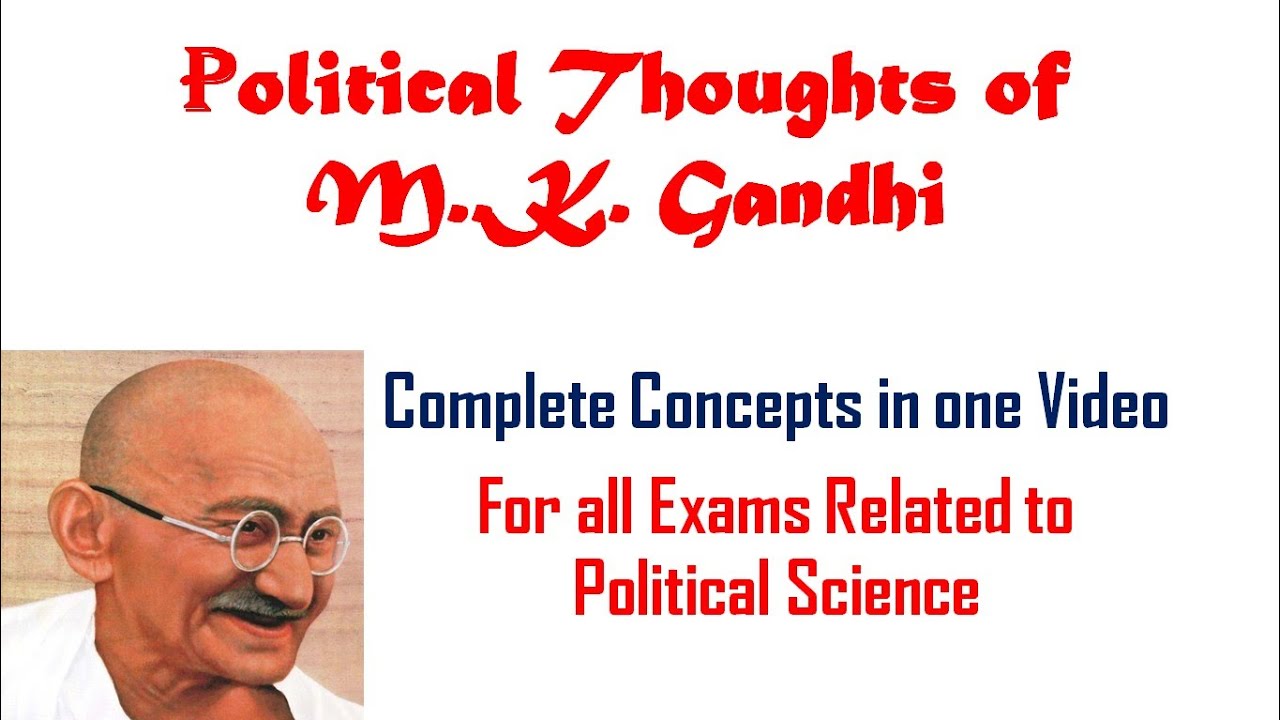 Political Thoughts of Mahatma Gandhi (महात्मा गांधी के राजनीतिक विचार)