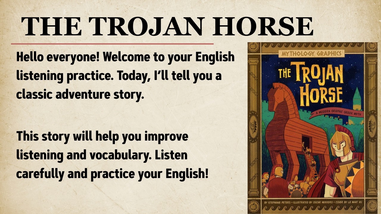 The Trojan Horse Escape || Learn English Through Story L2 🔥 || Graded Reader || Listening ✅