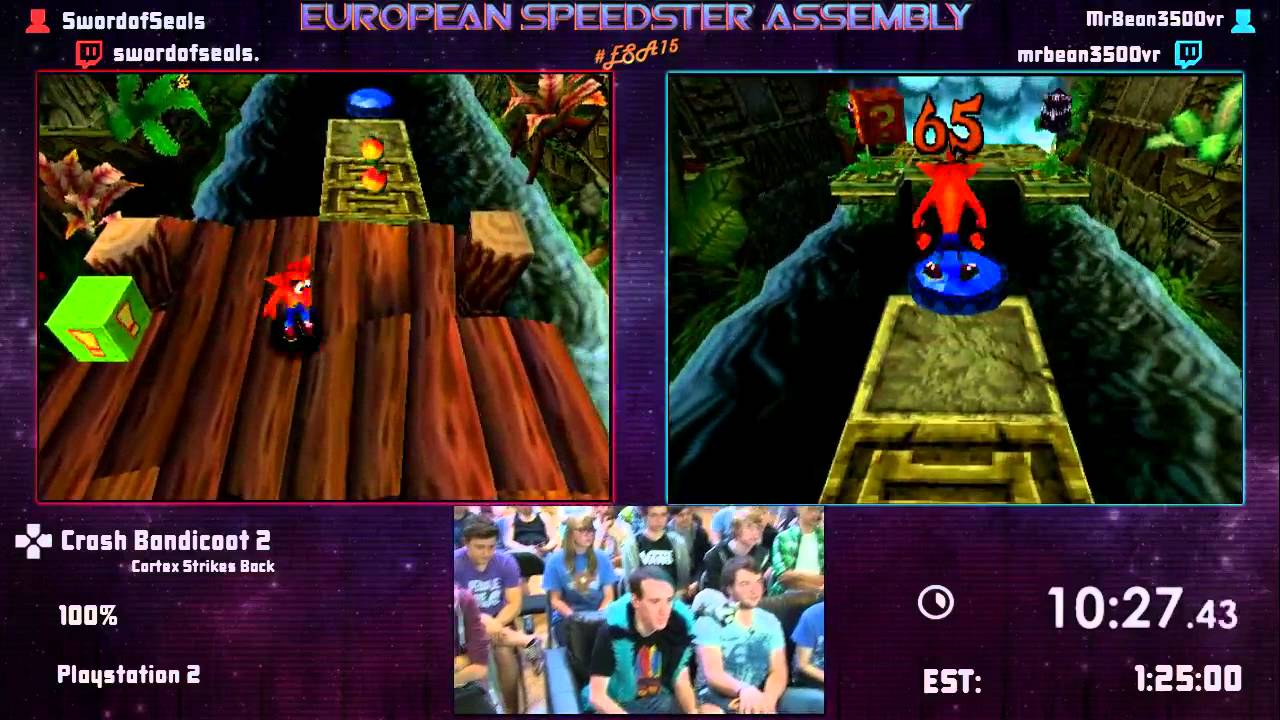 #ESA15Purple - Crash Bandicoot 2: Cortex Strikes Back [ 100% ] Race - MrBean35000vr & SwordofSeals