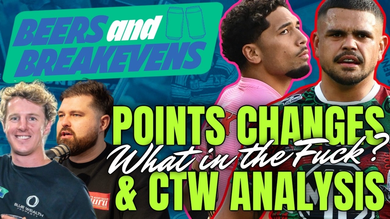 NRL SuperCoach 2026: Beers and Breakevens - Stats System Major Change and CTW Analysis