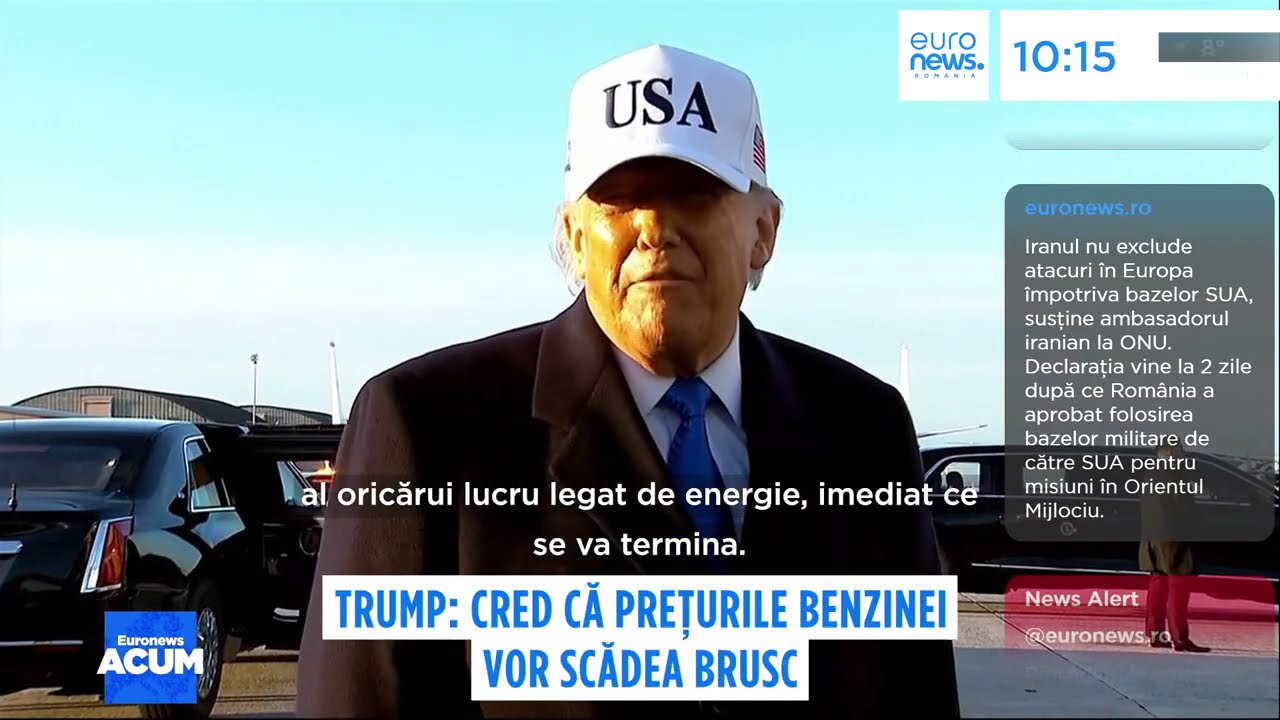 Trump: Cred că prețurile benzinei vor scădea brusc