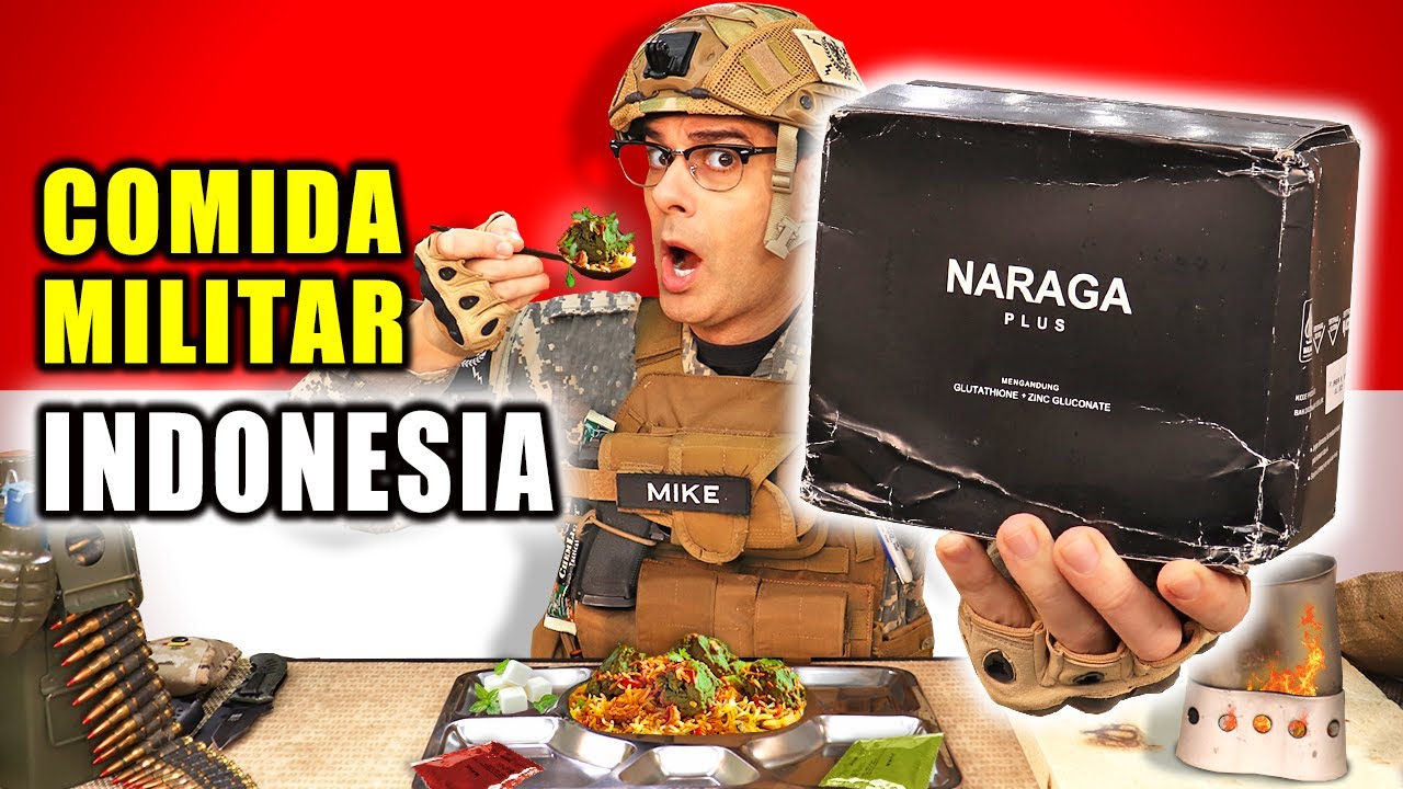 Probando COMIDA MILITAR de INDONESIA 2025 ¡No me lo esperaba! 🍲🇮🇩