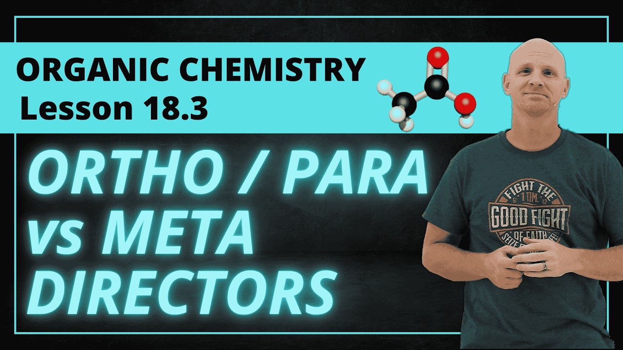 18.3 Ortho-Para Directors vs Meta Directors in EAS Reactions | Organic Chemistry
