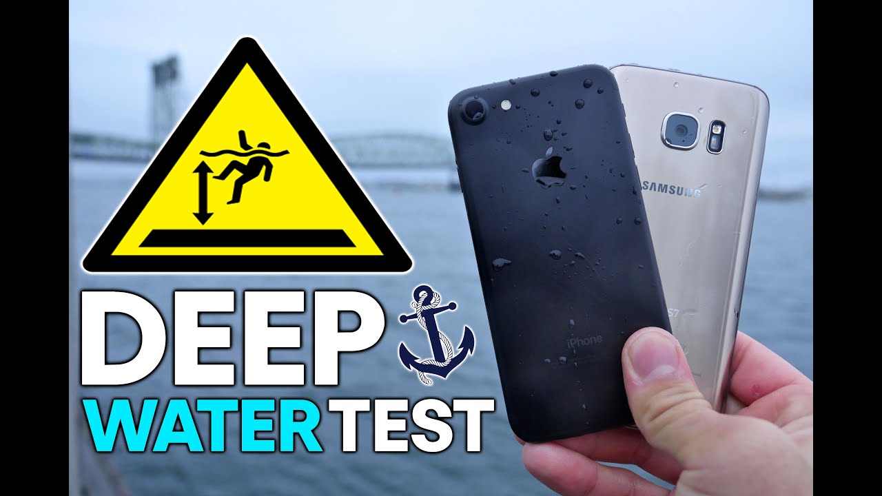 iPhone 7 vs S7 DEEP Water Test! How Deep Before It Dies?