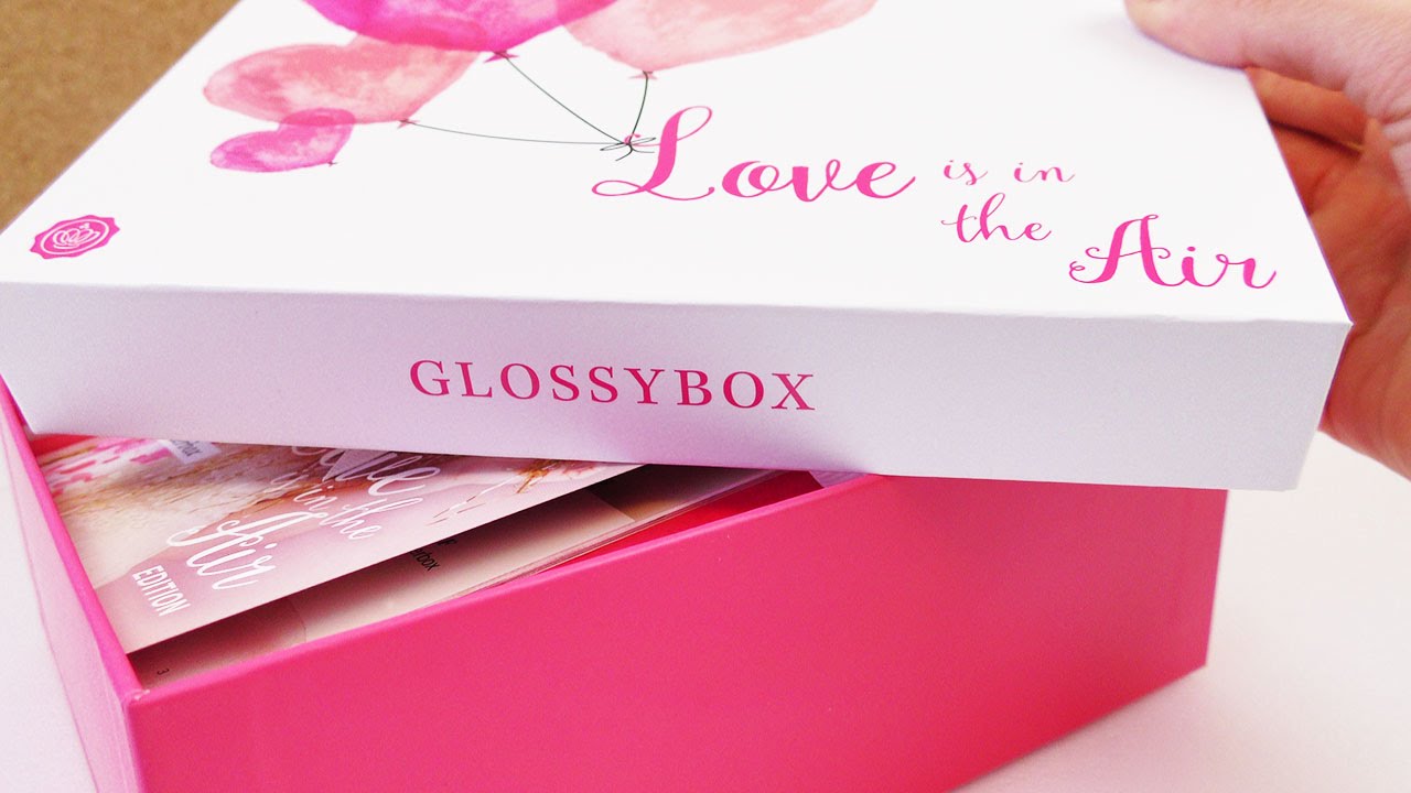 Glossybox deutsch Februar - Abo Box - Valentinstagspecial | LipGloss, Shampoo, Karten etc.