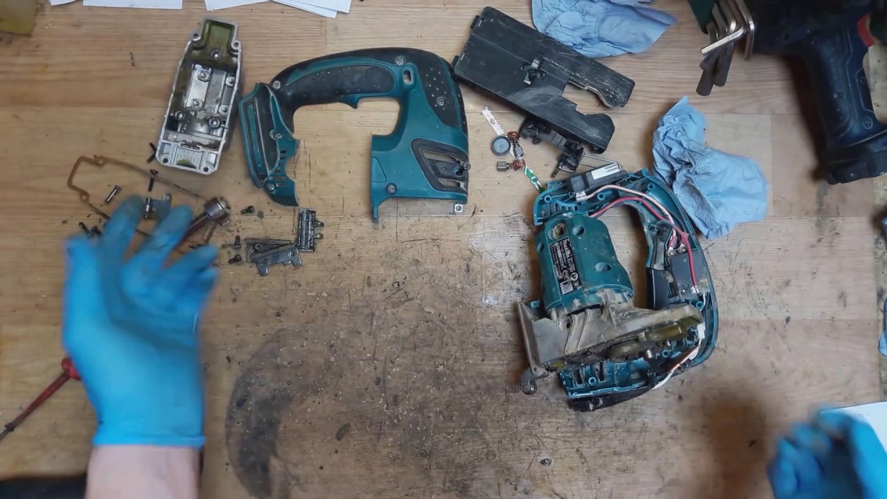 How to disassemble and find problem for Makita BJV180 DJV180 18V li ion cordless jig saw