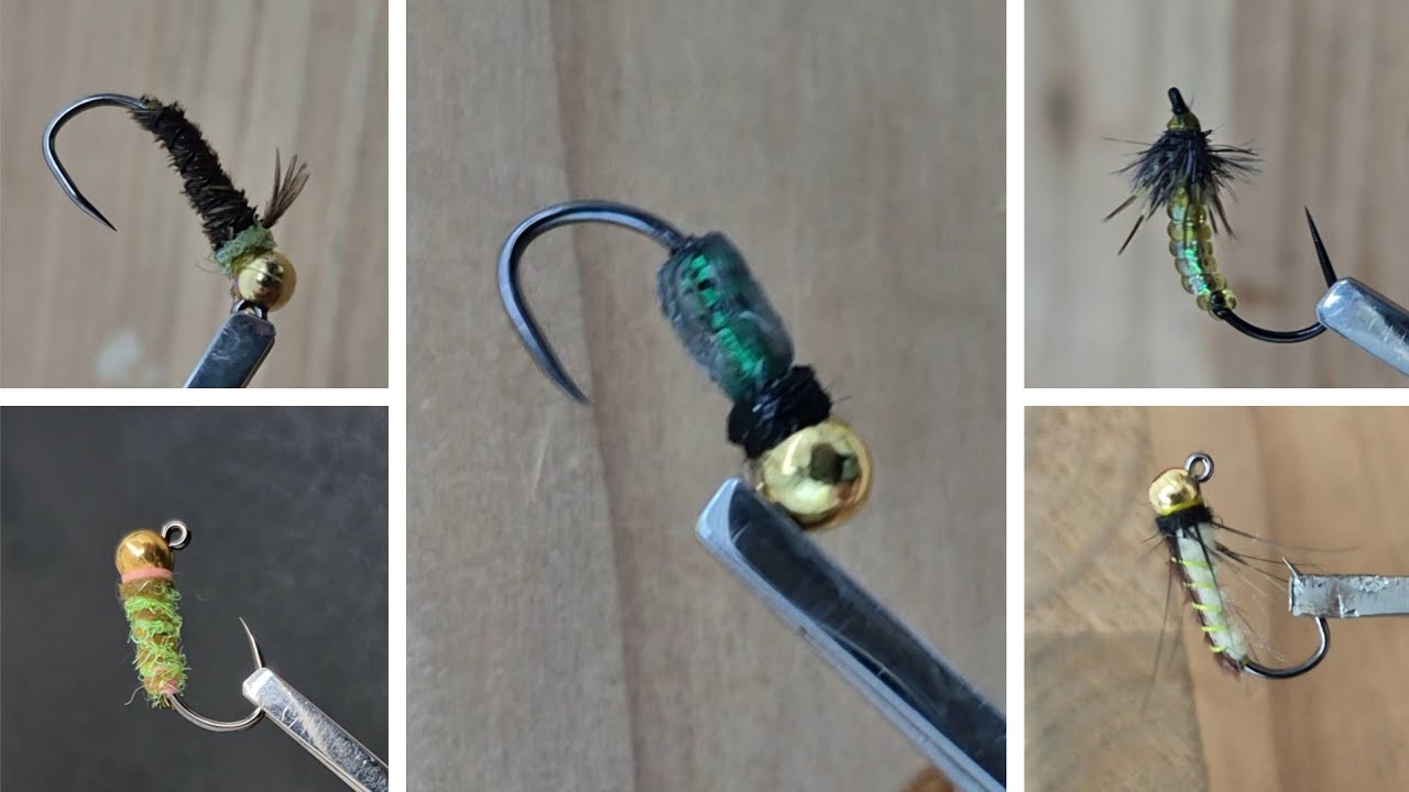 Five Flies  Caddis Larva