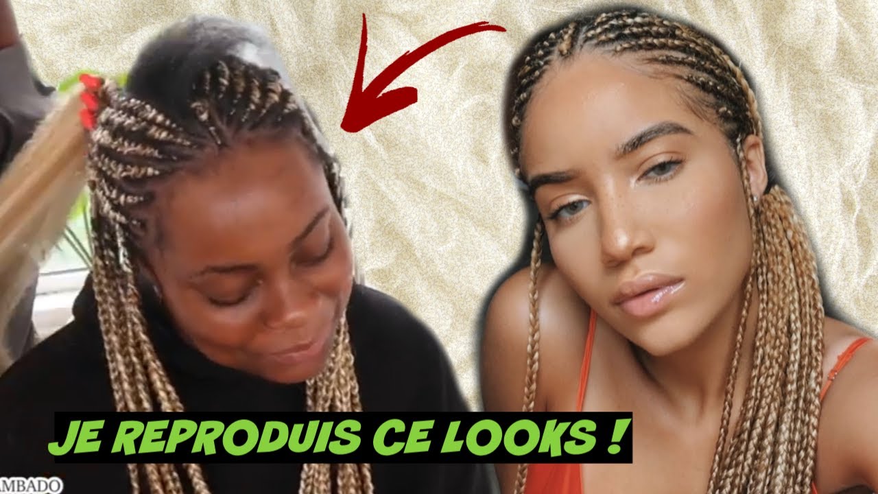 COMMENT FAIRE DES NATTES COLLÉES AVEC RAJOUTS !!!
