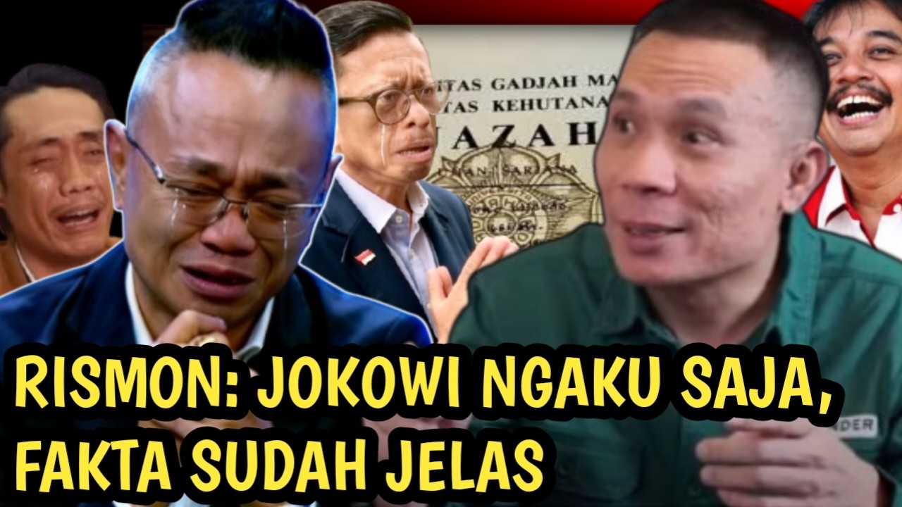 RISMON : Jokowidodo Sebaiknya Ngaku Saja, Karena Fakta Sudah Jelas