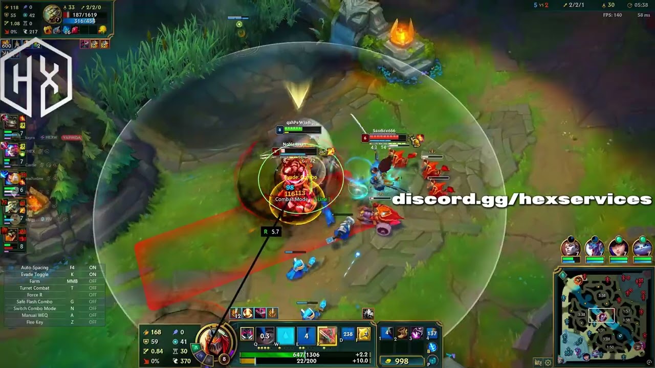 LOL VANGUARD BYPASS HANBOT ZED GAMEPLAY