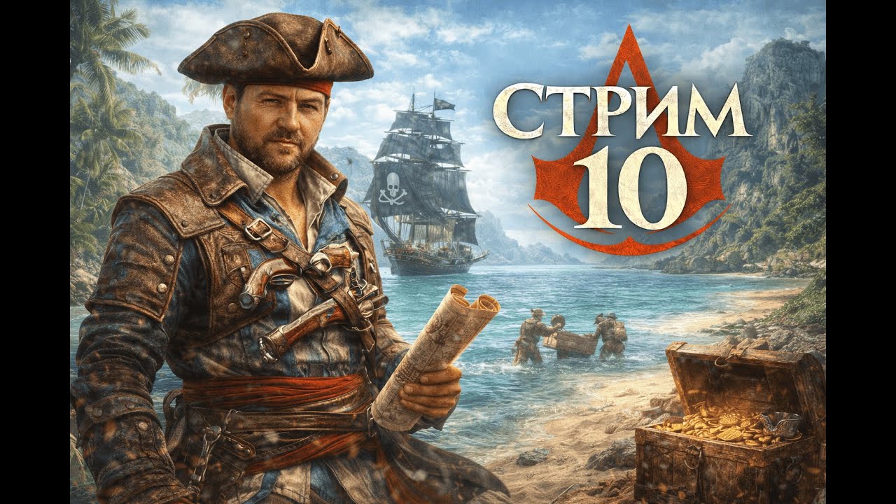 Assassin’s Creed Black Flag — прохождение с юмором ⚓ | Стрим #10 (конец)
