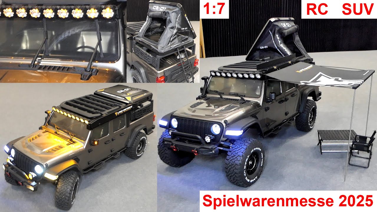 RC-Camping-Pick-up-SUV 1:7 - JK-07 Pro von Rlaarlo @ Spielwarenmesse 2025 – Jeep-ähnlicher Crawler