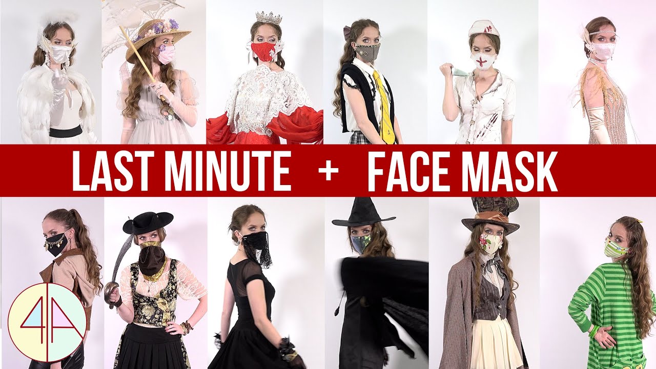 12 Face Mask Halloween Costumes - LAST MINUTE - From your Own Wardrobe | 4Anastasia