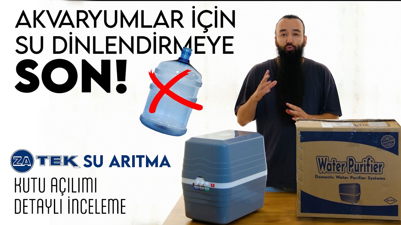 BALIKLAR İÇİN SAĞLIKLI & TERTEMİZ SU! - SU ARITMA CİHAZI - DETAYLI İNCELEME | KUTU AÇILIMI | TEST