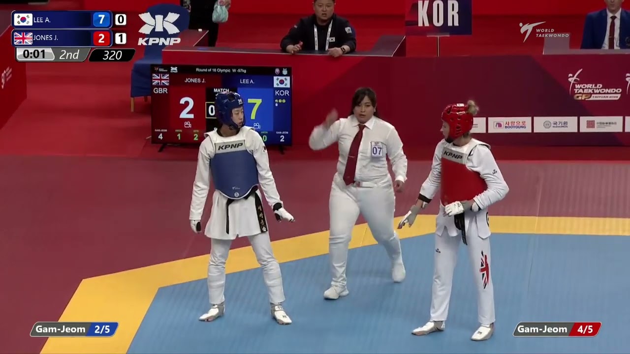 320 R16 W  57kg KOR LEE A  GBR JONES J