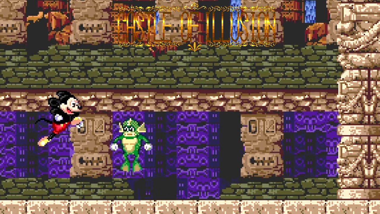 CASTLE OF ILLUSION - MERPEOPLE Boss Fight - Mega Drive/GENESIS