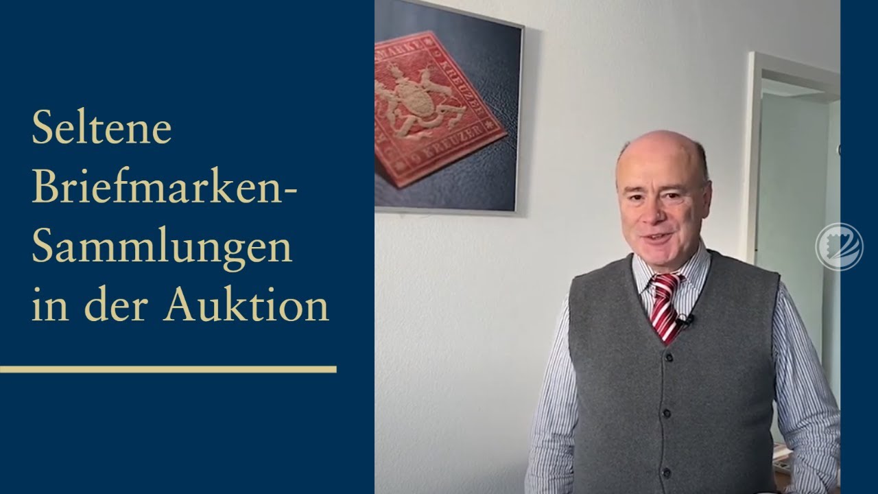 Seltene Briefmarken-Sammlungen werden versteigert in der Auktion