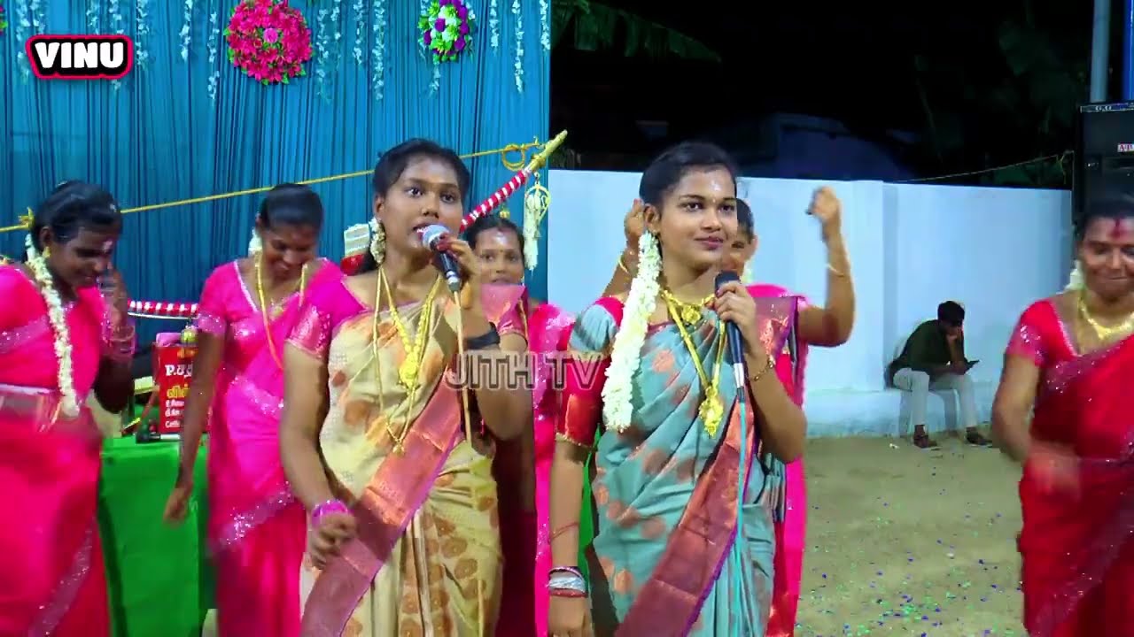🌷சத்யா செல்வின் செல்வி மூவரும் இணைந்து கலக்கும் 🖐கலக்கலான கும்மி பாட்டு || SATHYA KUMMIPATTU #vinu