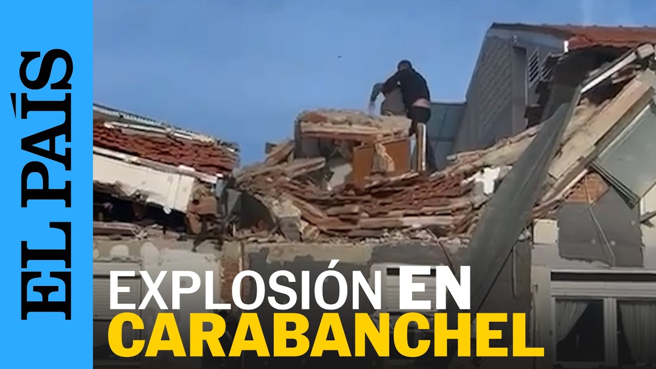Explosión Carabanchel | Momentos posteriores al derrumbe que ha dejado una persona fallecida