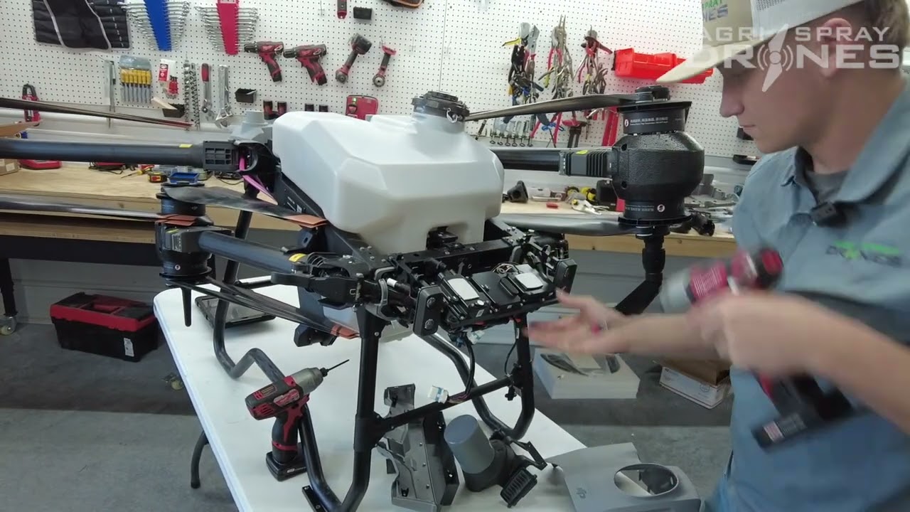 Как снять распределительную плату DJI Agras T40