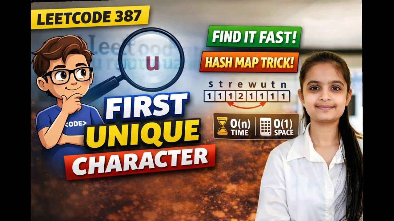 LeetCode Que - 387 First Unique Character
