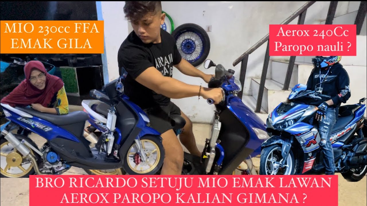 REVIEW MIO EMAK GIL4 230CC 1cylnder YANG VIRAL BAKAL BISA NYUNTIK AEROK 240cc PAROPO ⁉️