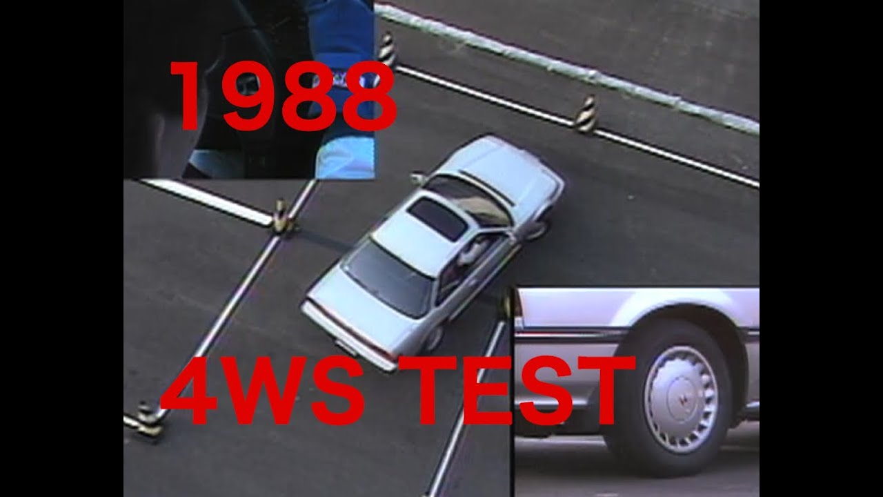4輪操舵システムTEST!!　Prelude  Capella  Bluebird  Galant 【Best MOTORing】1988