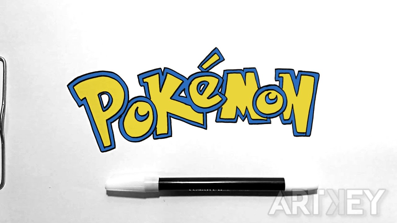 How To Draw POKEMON LOGO