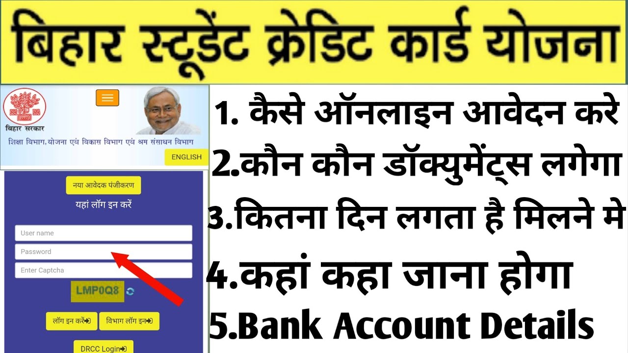 How to apply online Bihar student credit card scheme|Bscc Eligibility/process/loan/time|kaise apply
