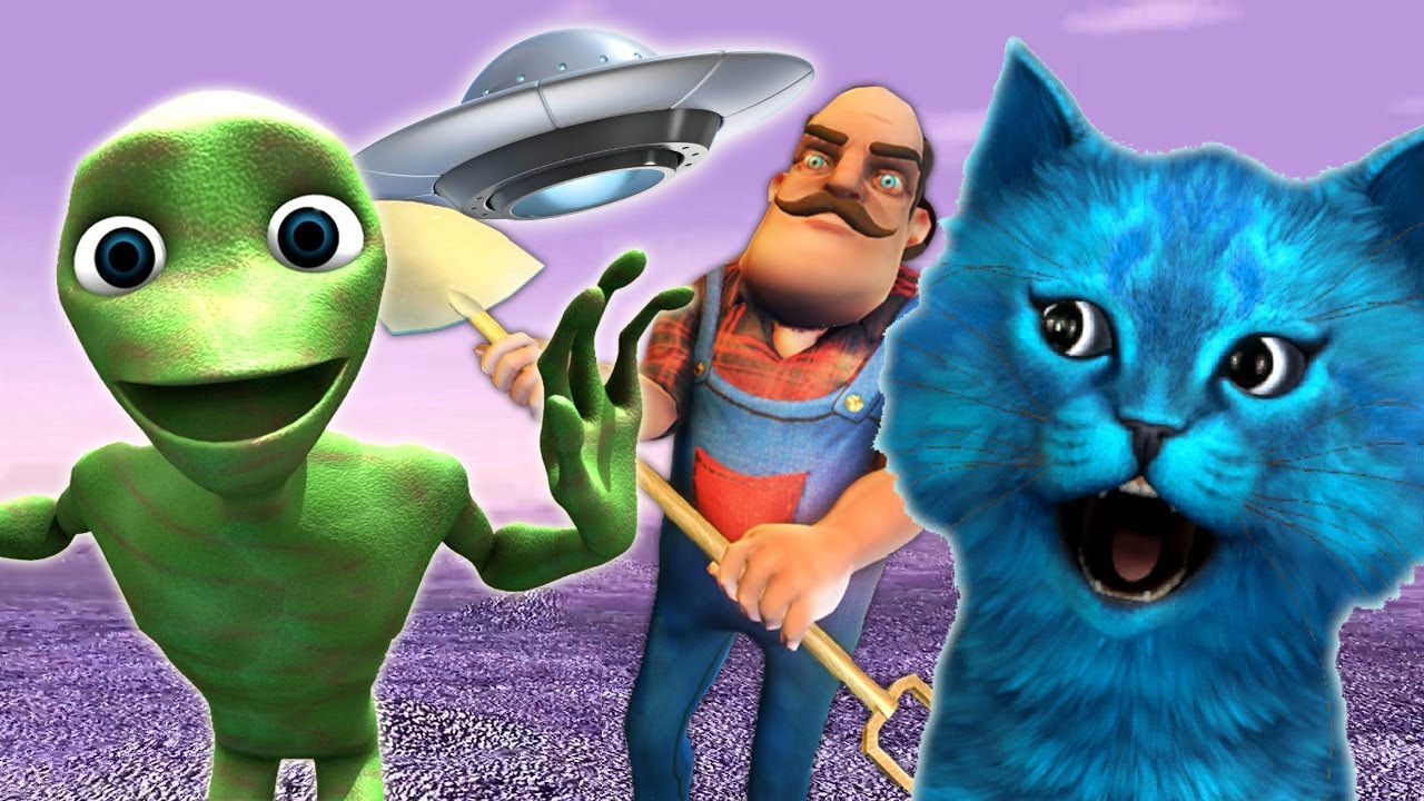 СПАСЛИ ЗЕЛЁНОГО ТАНЦУЮЩЕГО ИНОПЛАНЕТЯНИНА / Scary Green Grandpa Alien / Dame tu cosita