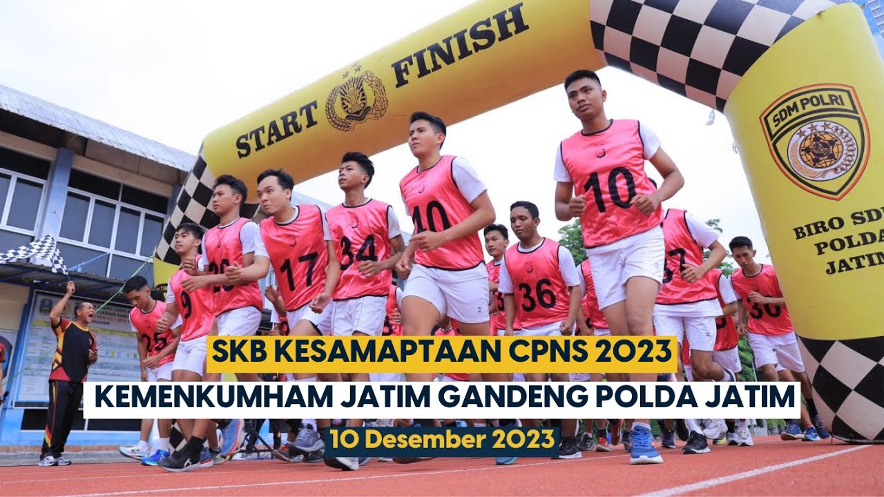 Begini Keseruan SKB Kesamaptaan CPNS Kemenkumham di Jatim