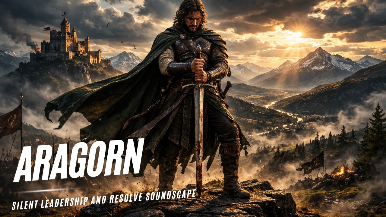 Aragorn Ambient: Silent Leadership and Resolve | Epic Medieval Soundscape for Deep Focus