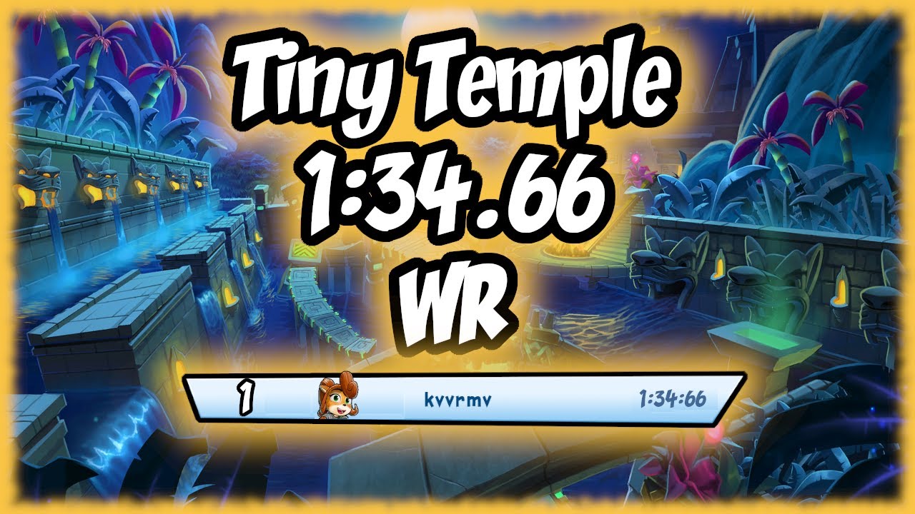 Crash Team Racing Nitro Fueled - Tiny Temple - 1:34.66 [WR]