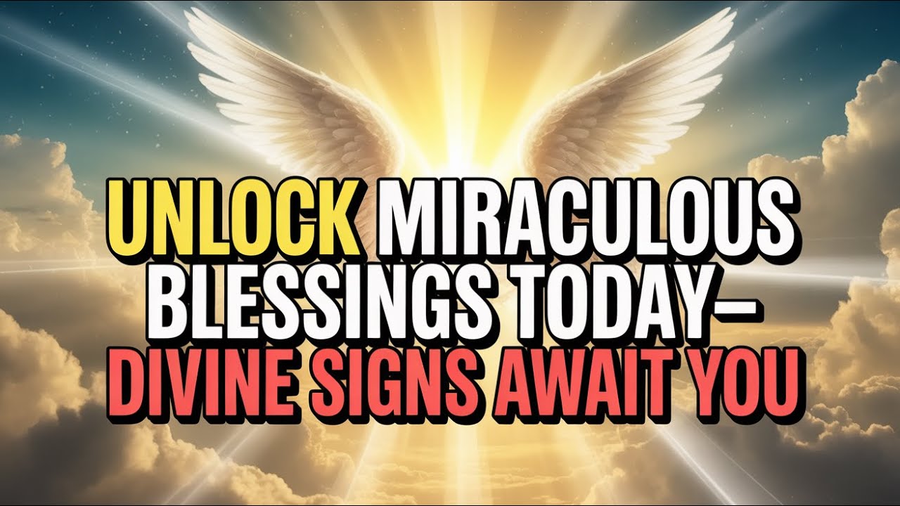 Divine Signs Revealed for You! Experience 3 Miraculous Blessings & Sacred Deliverance Today!