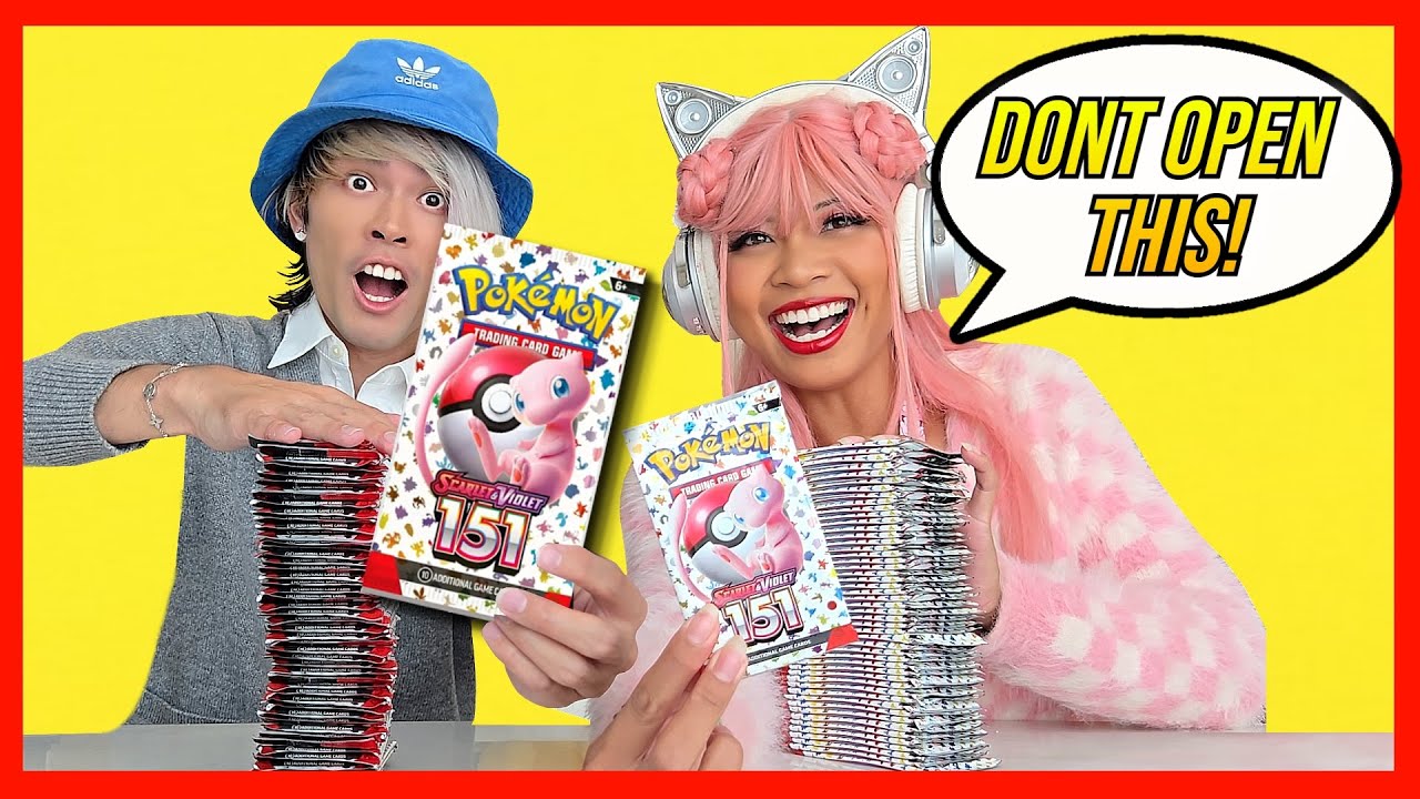 Они сказали не открывать 151-й набор Pok&eacute;mon&hellip; Поэтому мы открыли 100 пачек.