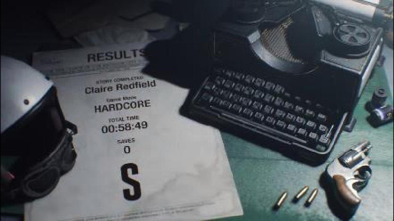 Resident Evil 2 Remake - Claire Hardcore mode Time 58:49