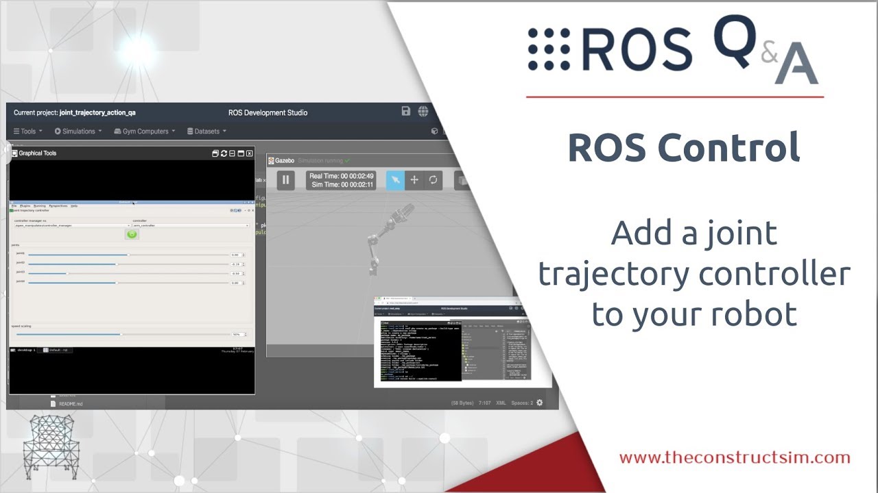[ROS Q&A] 178 - Add joint_trajectory_controller to your robot
