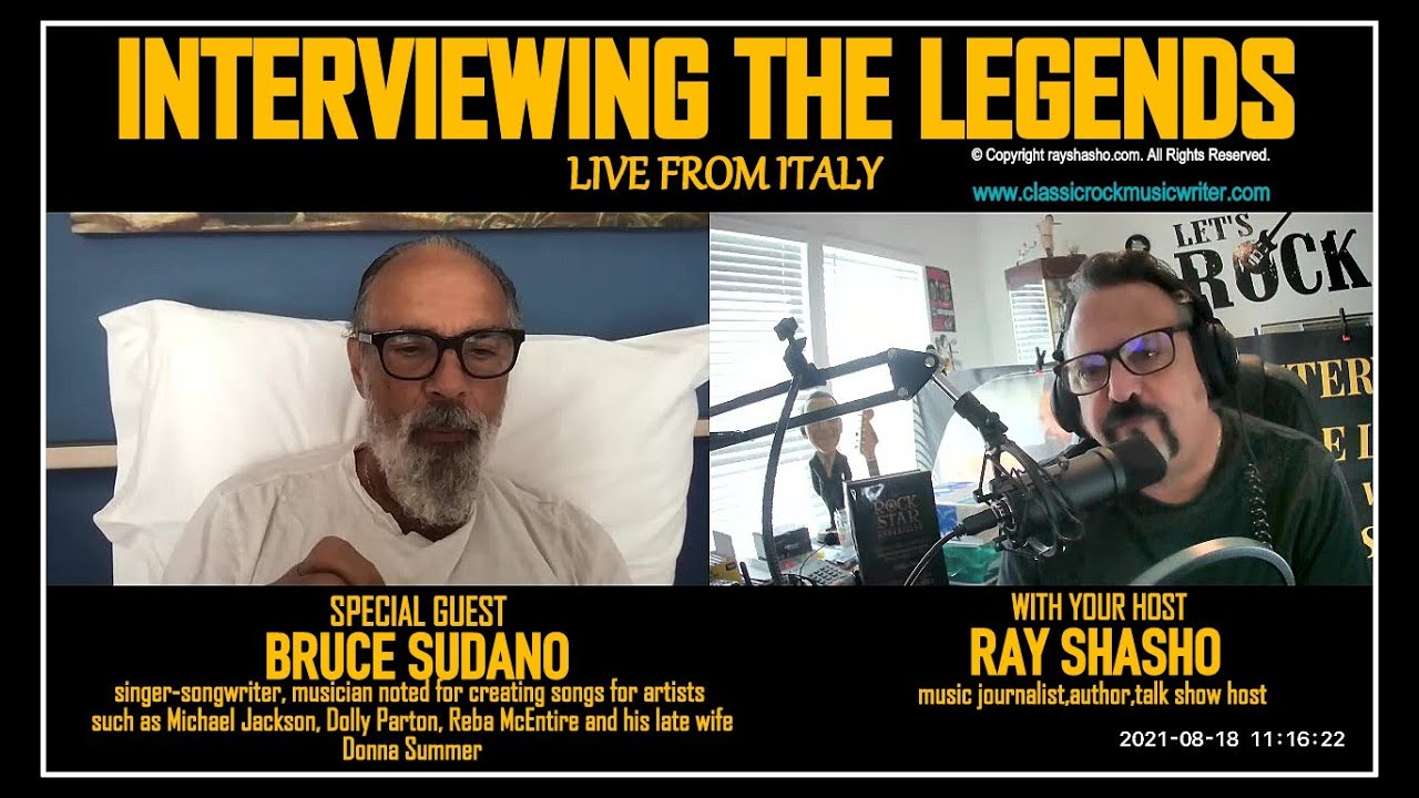 Bruce Sudano Exclusive Zoom TV Interview from Italy